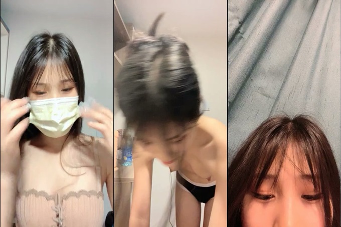 02年高颜值活泼美女，大姨妈还没走完就秀，小舌头舔着假屌，振动棒磨蹭粉穴，浪叫呻吟一脸淫荡